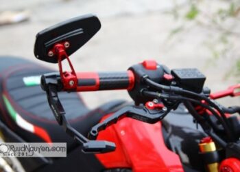 Gương chiếu hậu xe máy nên lắp loại nào thì không bị phạt?